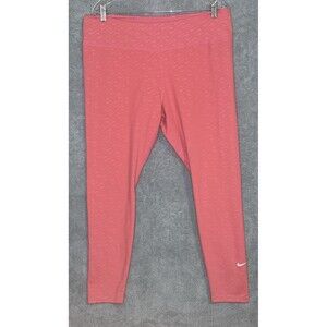 Nike Pants Womens‎ 2XL Plus Size Pink Ankle Tights Activewear Athleisure Spring